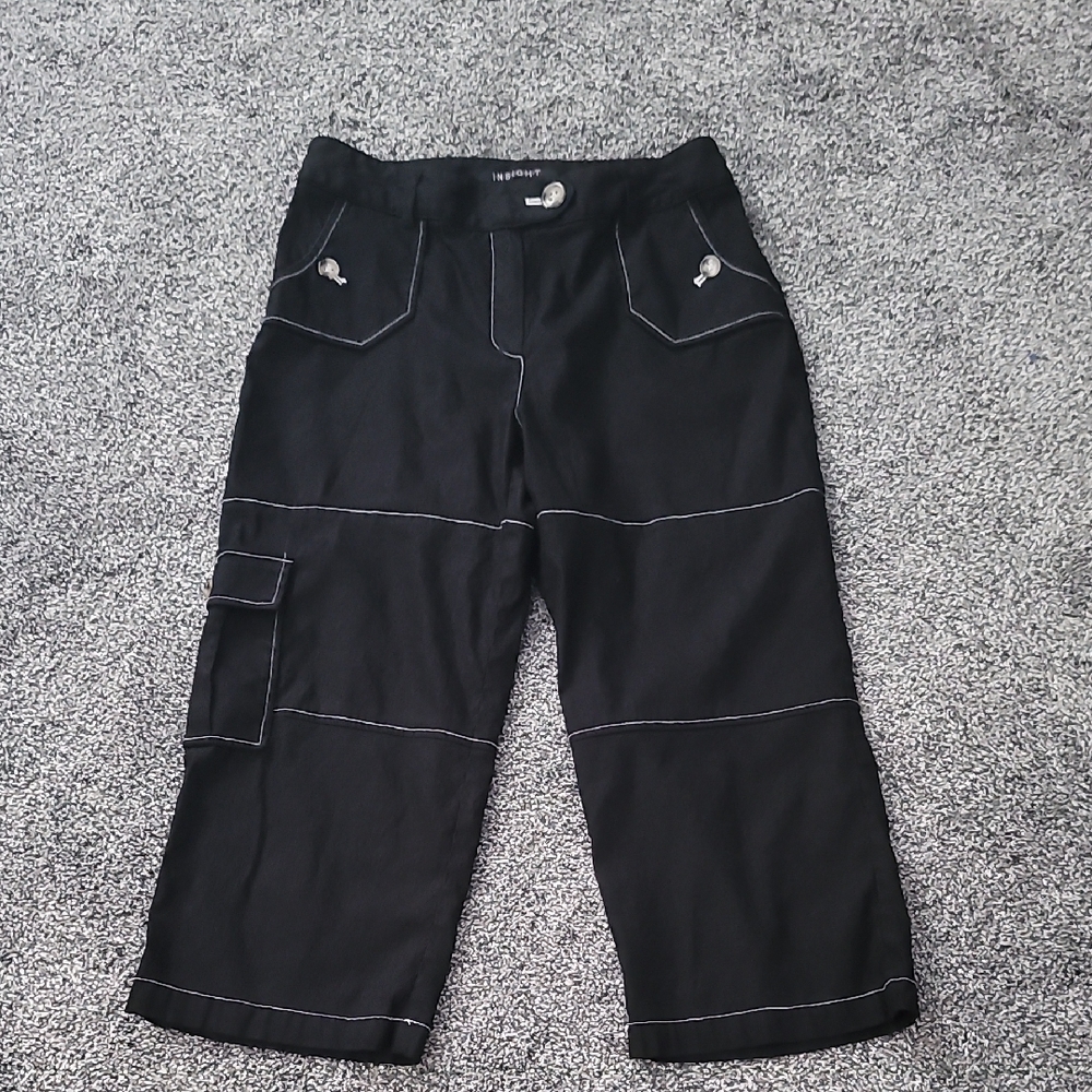 Insight Black Pants with White Accents